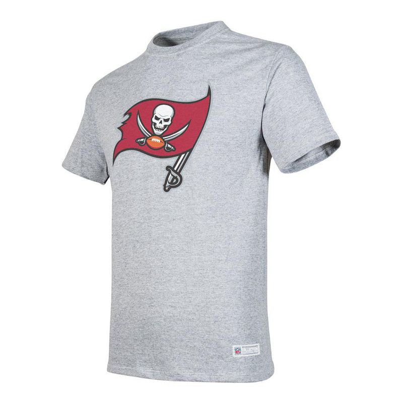 Playera Aficionado NFL Tampa Bay Buccaneers Manga Corta Gris Hombre