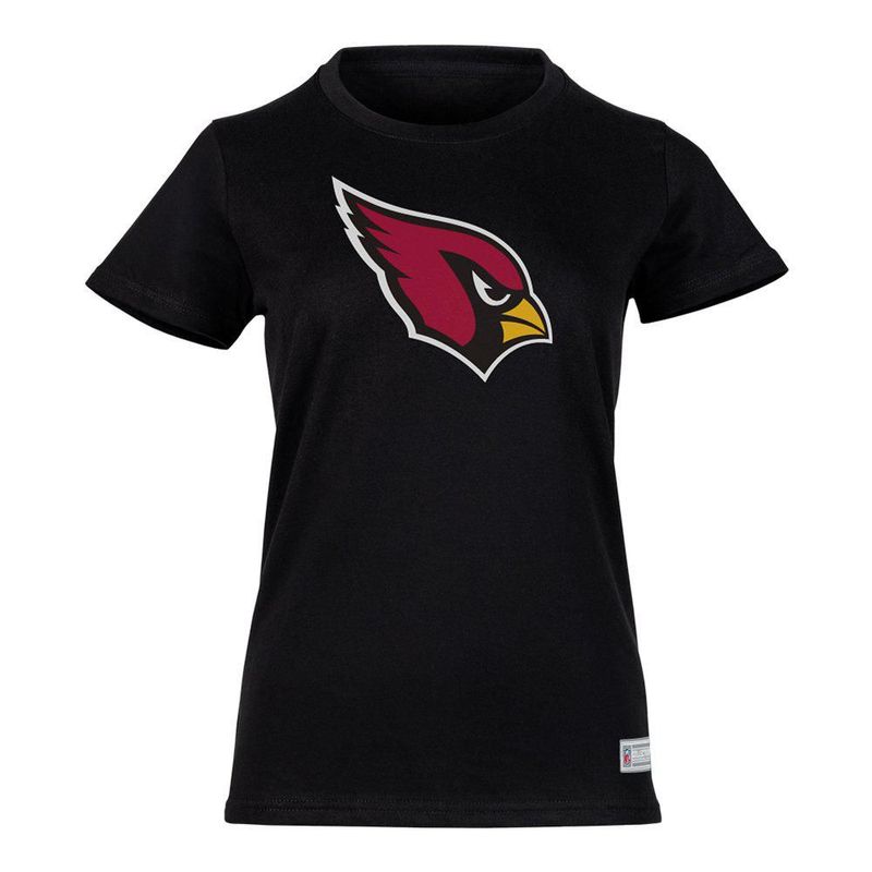Playera Aficionado NFL Arizona Cardinals Manga Corta Negro Mujer