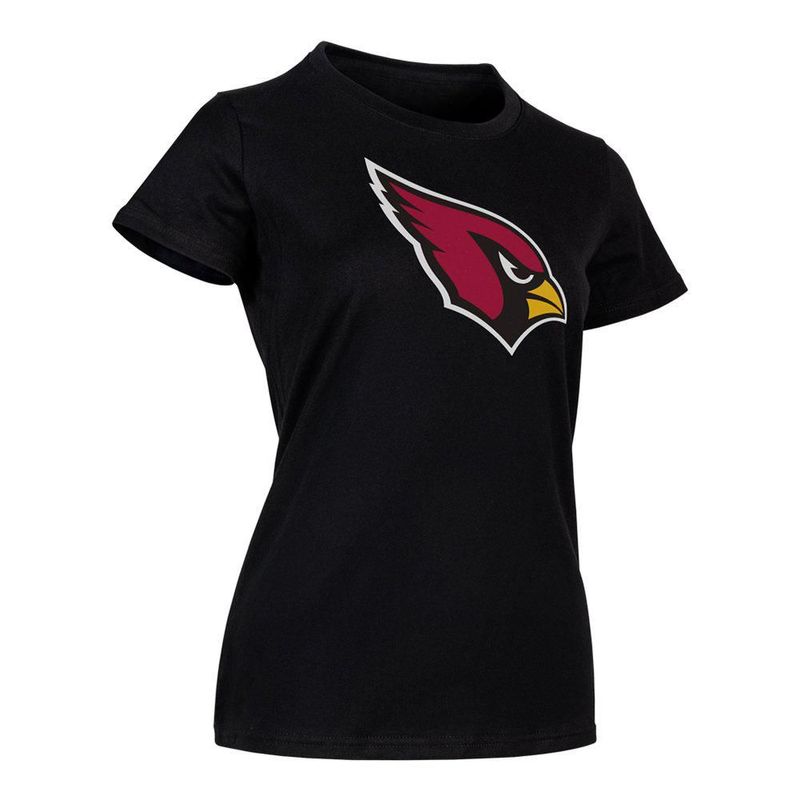 Playera Aficionado NFL Arizona Cardinals Manga Corta Negro Mujer