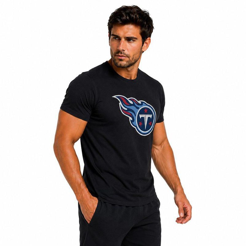 Playera Aficionado NFL Tennessee Titans Manga Corta Negro Hombre