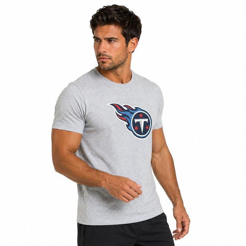 Playera Aficionado NFL Tennessee Titans Manga Corta Gris Hombre