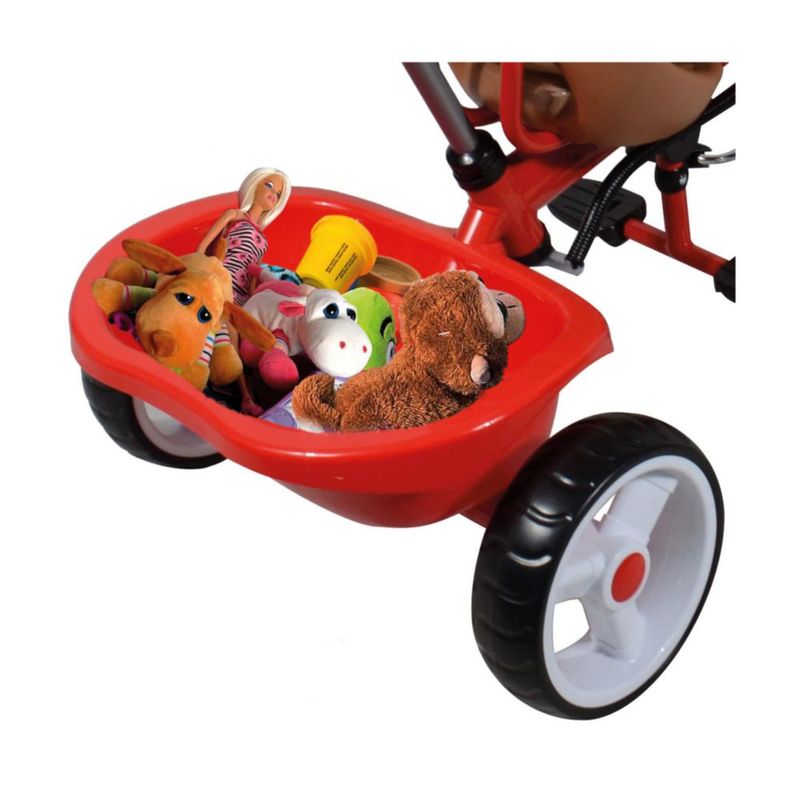 Triciclo Apache 3 En 1 Vespa Roja Con Sonidos Y Luz