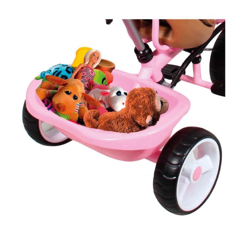 Triciclo Apache 3 En 1 Vespa Rosa Con Sonidos Y Luz