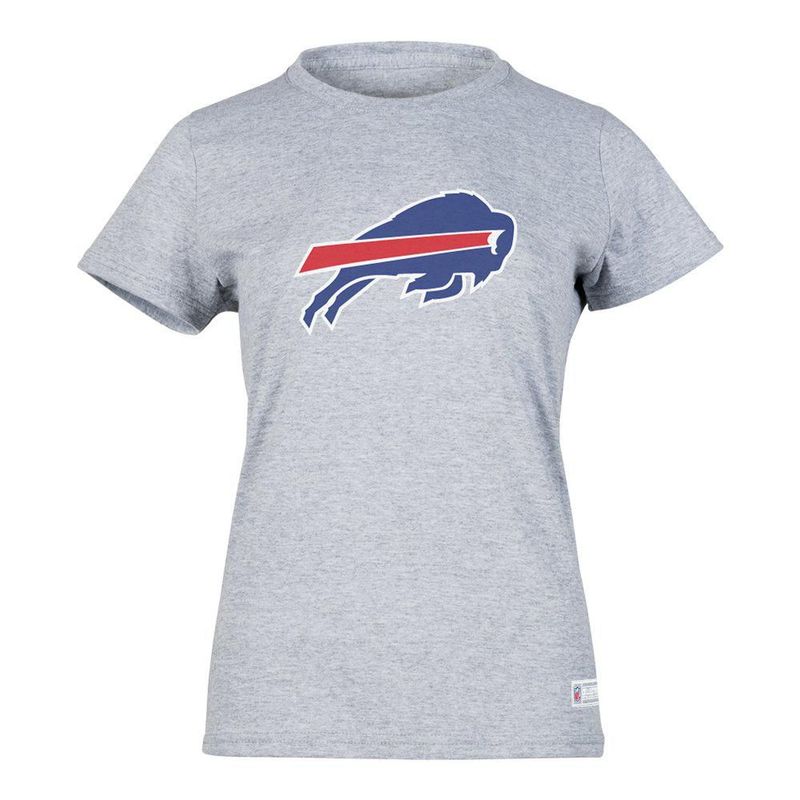 Playera Aficionado NFL Buffalo Bills Manga Corta Gris Mujer