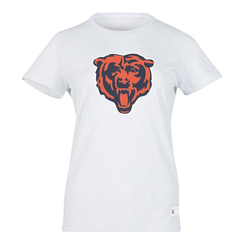Playera Aficionado NFL Chicago Bears Manga Corta Blanco Mujer