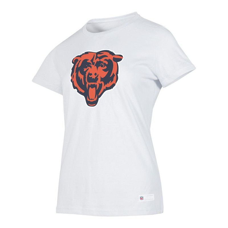Playera Aficionado NFL Chicago Bears Manga Corta Blanco Mujer