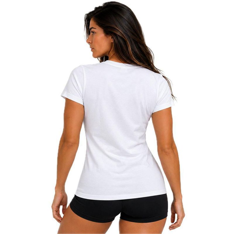 Playera Aficionado NFL Atlanta Falcons Manga Corta Blanco Mujer