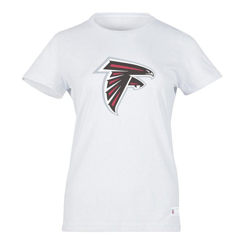 Playera Aficionado NFL Atlanta Falcons Manga Corta Blanco Mujer
