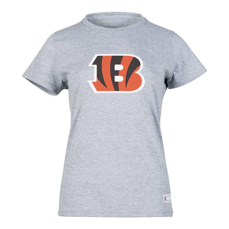 Playera Aficionado NFL Cincinnati Bengals Manga Corta Gris Mujer
