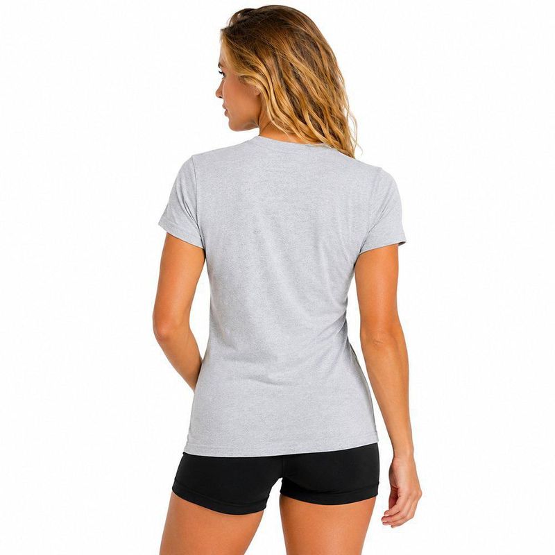 Playera Aficionado NFL Atlanta Falcons Manga Corta Gris Mujer