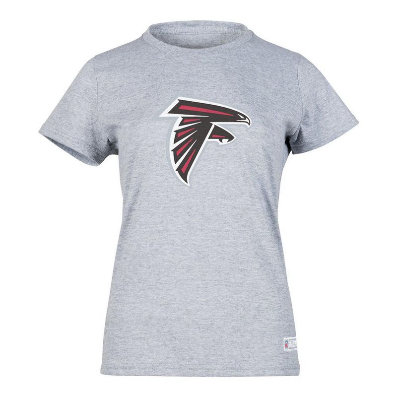 Playera Aficionado NFL Atlanta Falcons Manga Corta Gris Mujer