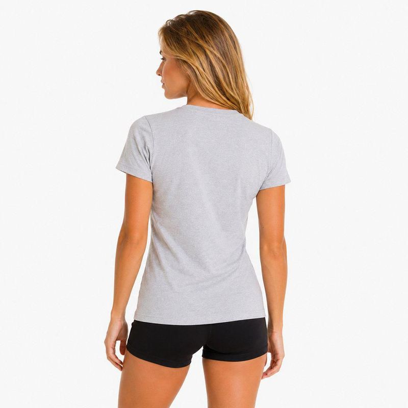 Playera Aficionado NFL Carolina Panthers Manga Corta Gris Mujer