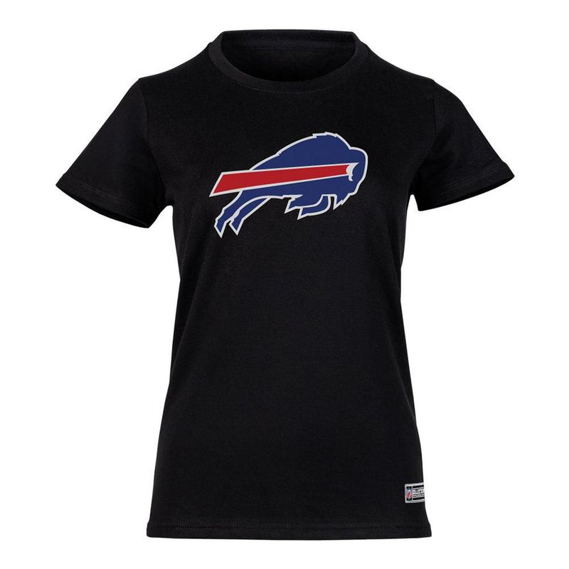 Playera Aficionado NFL Buffalo Bills Manga Corta Negro Mujer