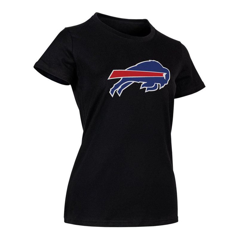 Playera Aficionado NFL Buffalo Bills Manga Corta Negro Mujer