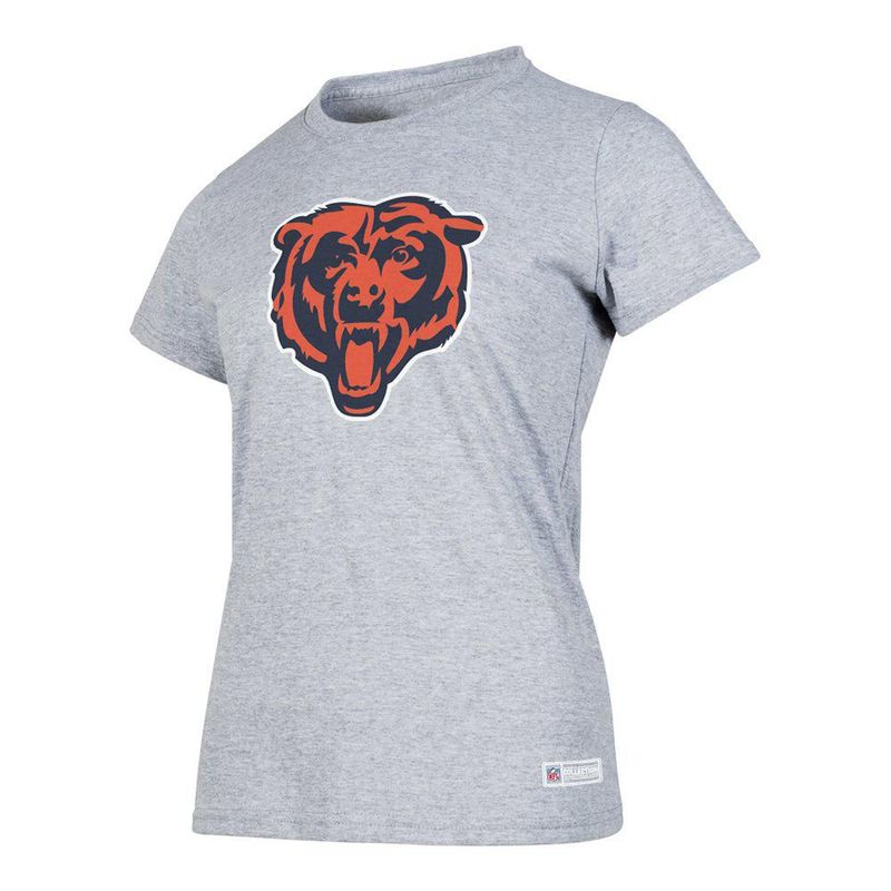 Playera Aficionado NFL Chicago Bears Manga Corta Gris Mujer