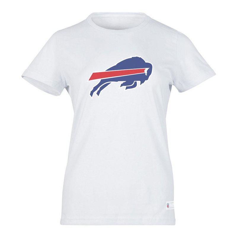 Playera Aficionado NFL Buffalo Bills Manga Corta Blanco Mujer