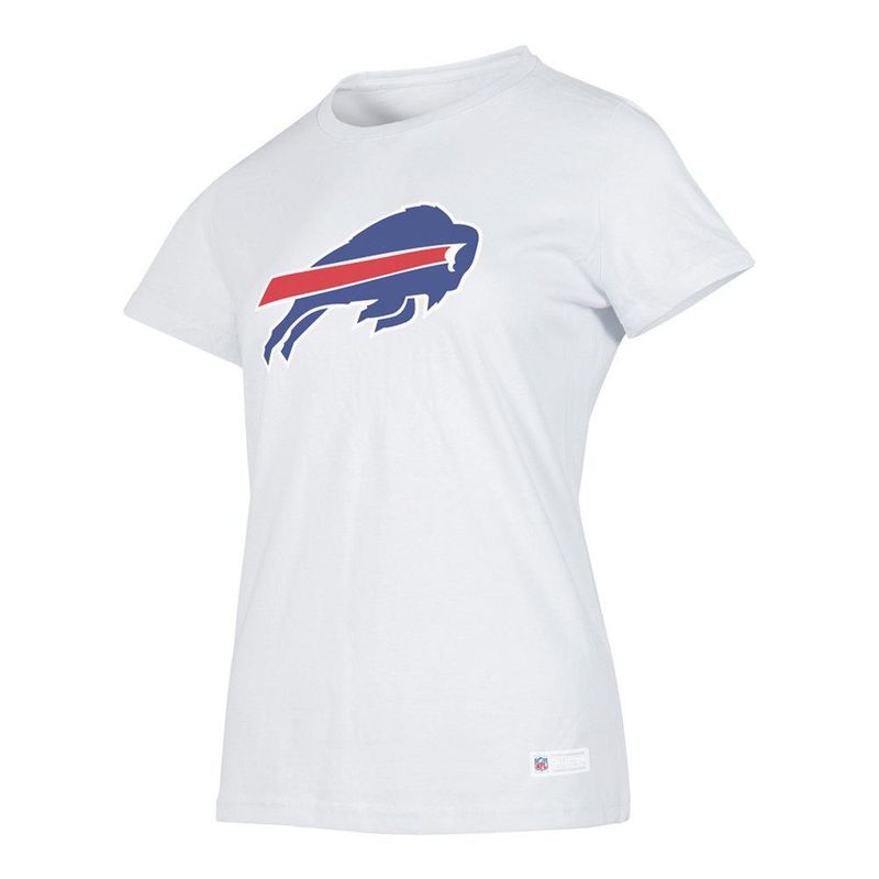 Playera Aficionado NFL Buffalo Bills Manga Corta Blanco Mujer