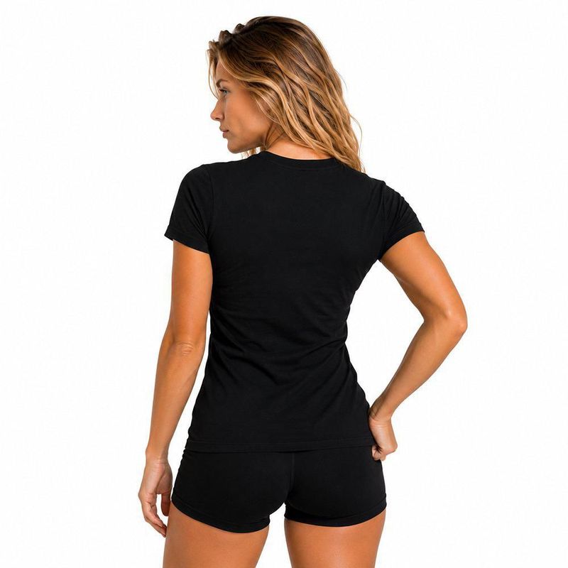 Playera Aficionado NFL Denver Broncos Manga Corta Negro Mujer