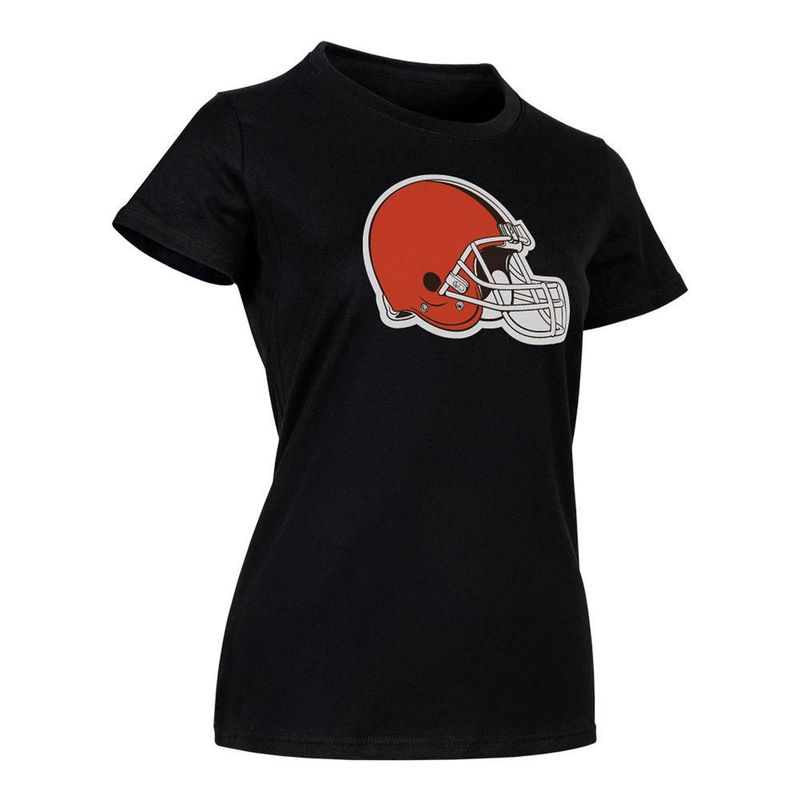 Playera Aficionado NFL Cleveland Browns Manga Corta Negro Mujer
