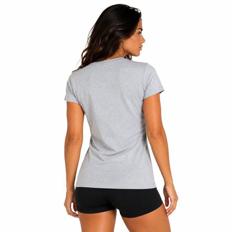 Playera Aficionado NFL Detroit Lions Manga Corta Gris Mujer