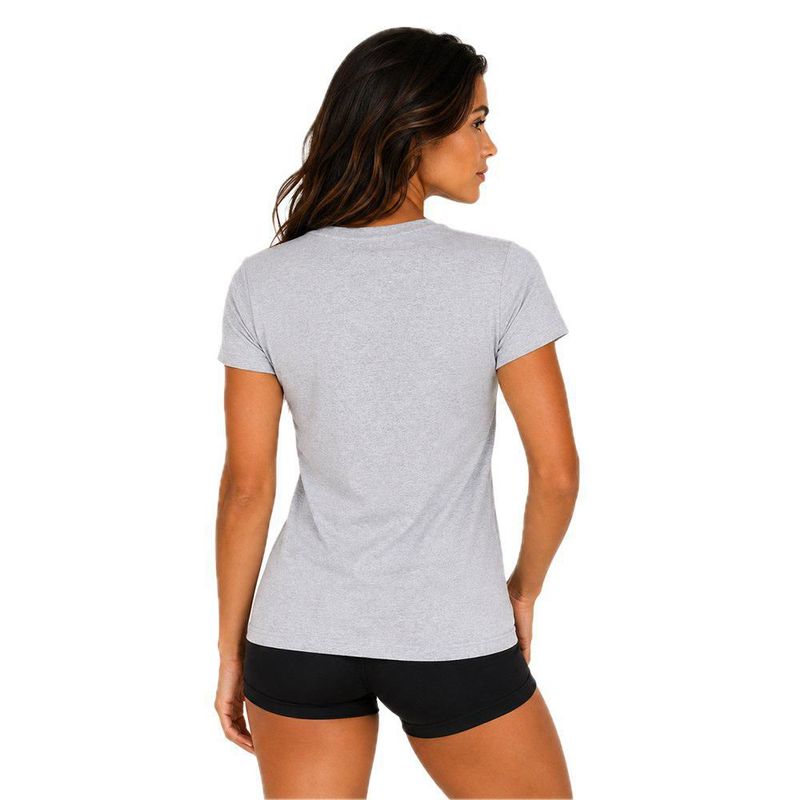 Playera Aficionado NFL Denver Broncos Manga Corta Gris Mujer