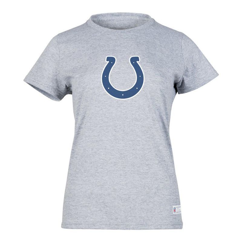 Playera Aficionado NFL Indianapolis Colts Manga Corta Gris Mujer