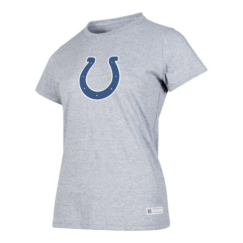 Playera Aficionado NFL Indianapolis Colts Manga Corta Gris Mujer