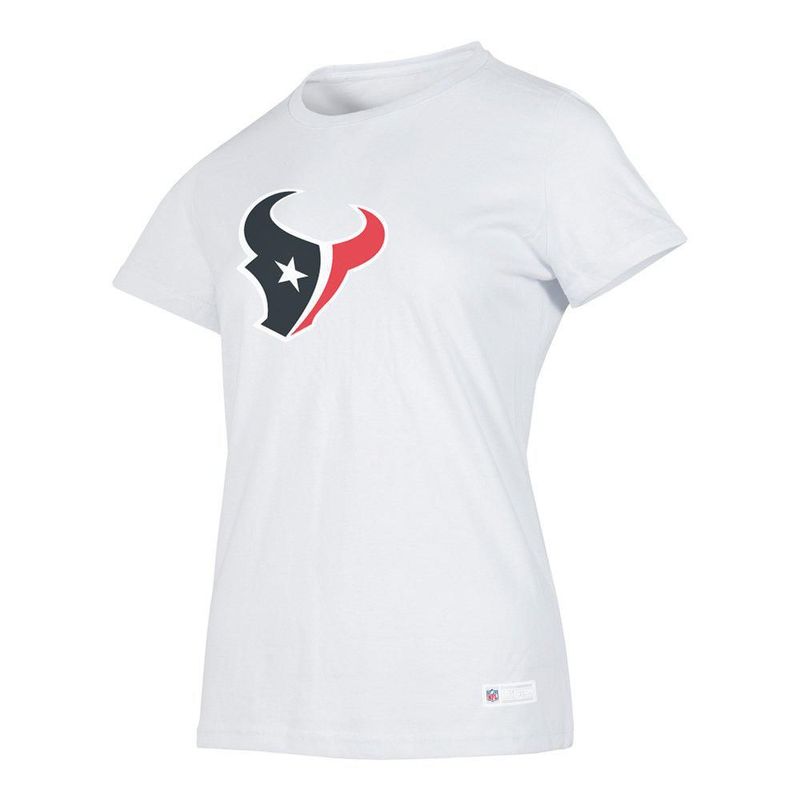 Playera Aficionado NFL Houston Texans Manga Corta Blanco Mujer
