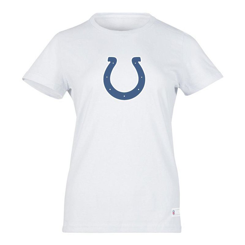 Playera Aficionado NFL Indianapolis Colts Manga Corta Blanco Mujer