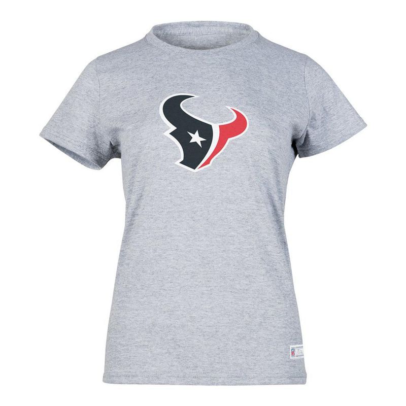 Playera Aficionado NFL Houston Texans Manga Corta Gris Mujer