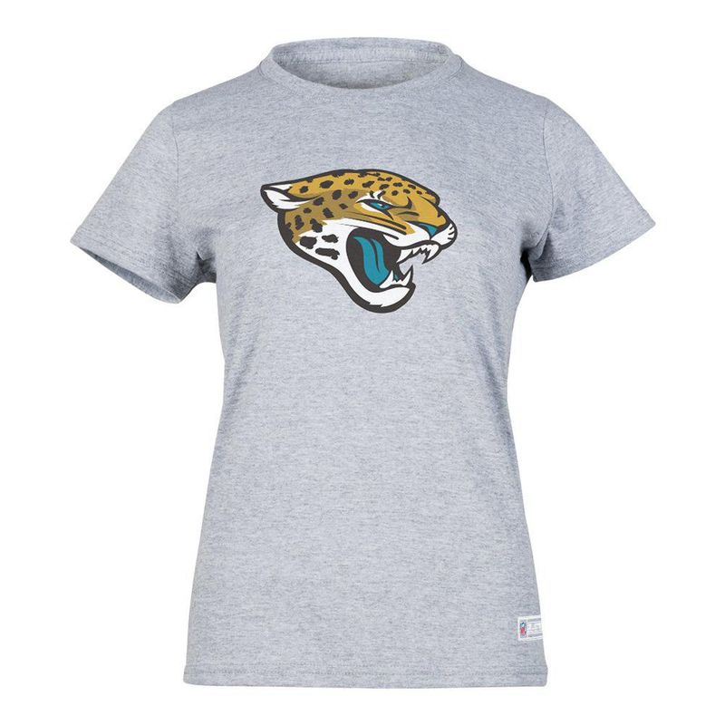 Playera Aficionado NFL Jacksonville Jaguars Manga Corta Gris Mujer