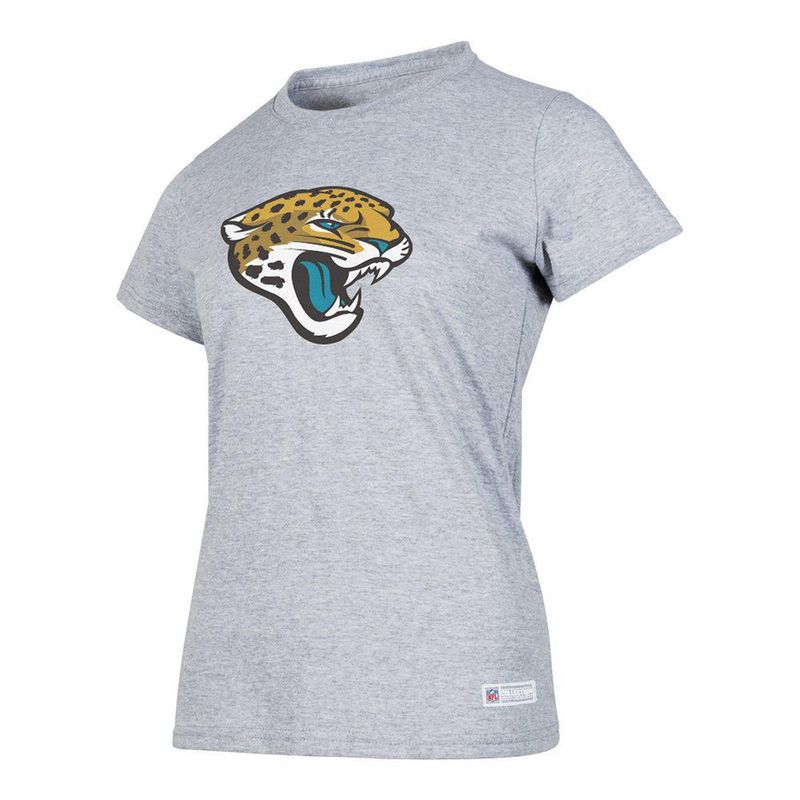 Playera Aficionado NFL Jacksonville Jaguars Manga Corta Gris Mujer