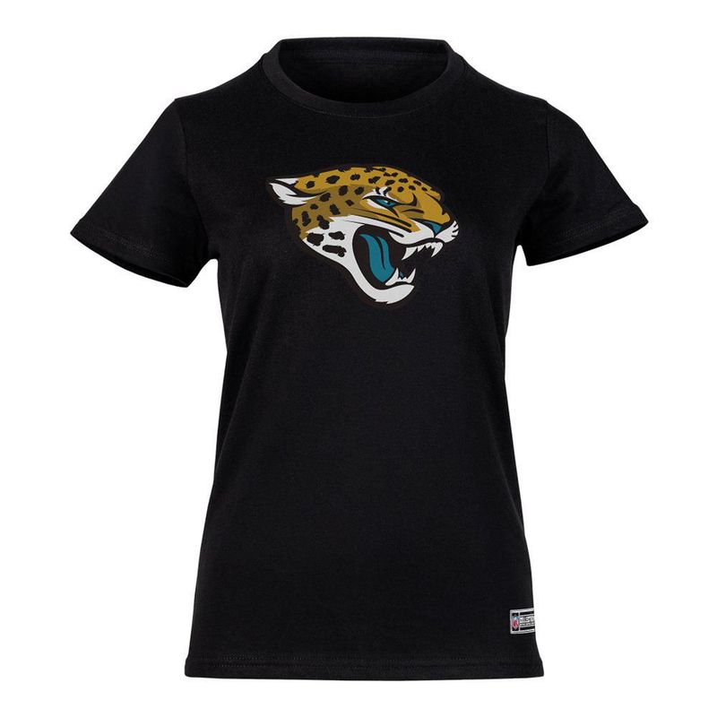 Playera Aficionado NFL Jacksonville Jaguars Manga Corta Negro Mujer