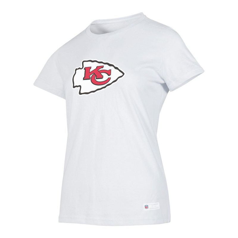 Playera Aficionado NFL Kansas City Chiefs Manga Corta Blanco Mujer