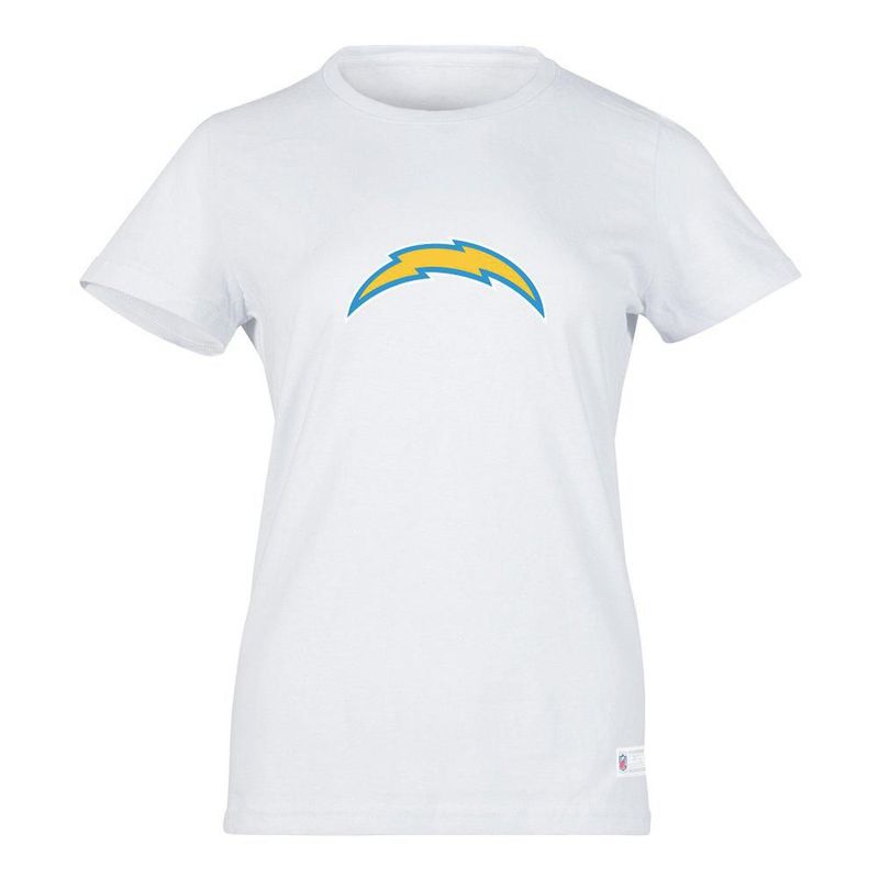 Playera Aficionado NFL Los Angeles Chargers Manga Corta Blanco Mujer