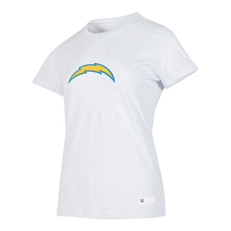 Playera Aficionado NFL Los Angeles Chargers Manga Corta Blanco Mujer