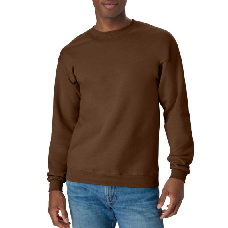 Sudadera Hanes color Marrón Militar talla S (1 unidad)