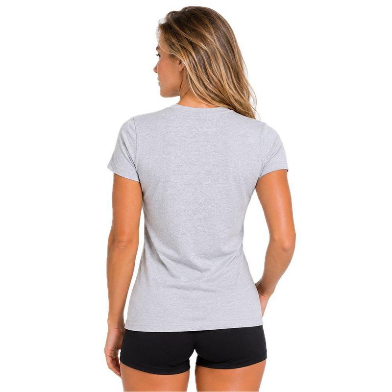 Playera Aficionado NFL Los Angeles Rams Manga Corta Gris Mujer