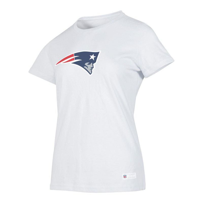 Playera Aficionado NFL New England Patriots Manga Corta Blanco Mujer