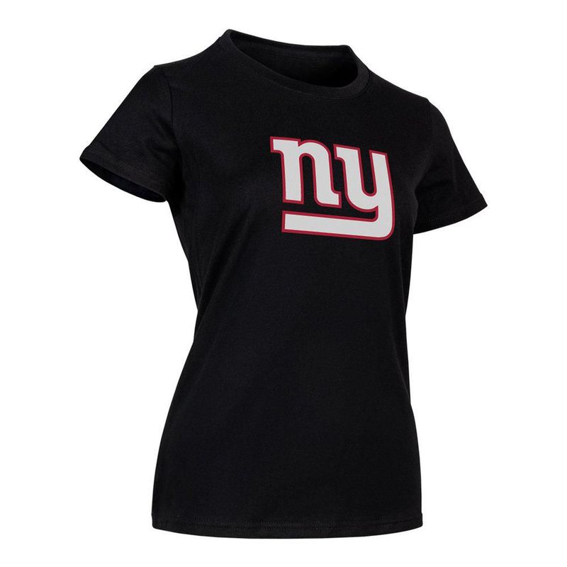 Playera Aficionado NFL New York Giants Manga Corta Negro Mujer