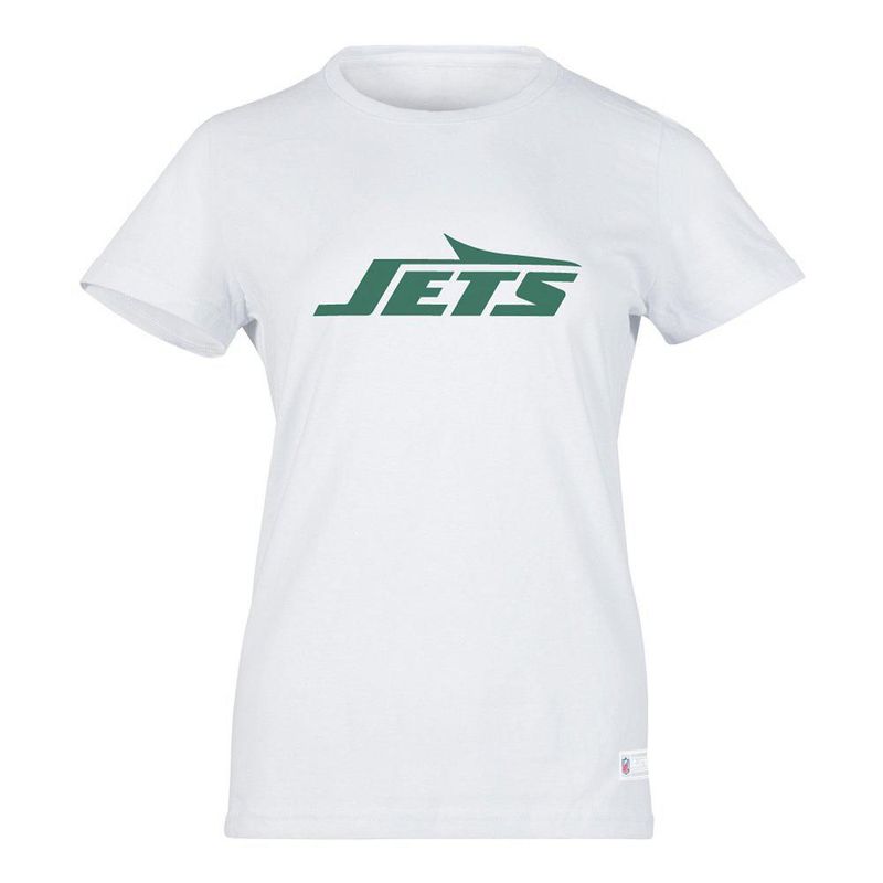 Playera Aficionado NFL New York Jets Manga Corta Blanco Mujer
