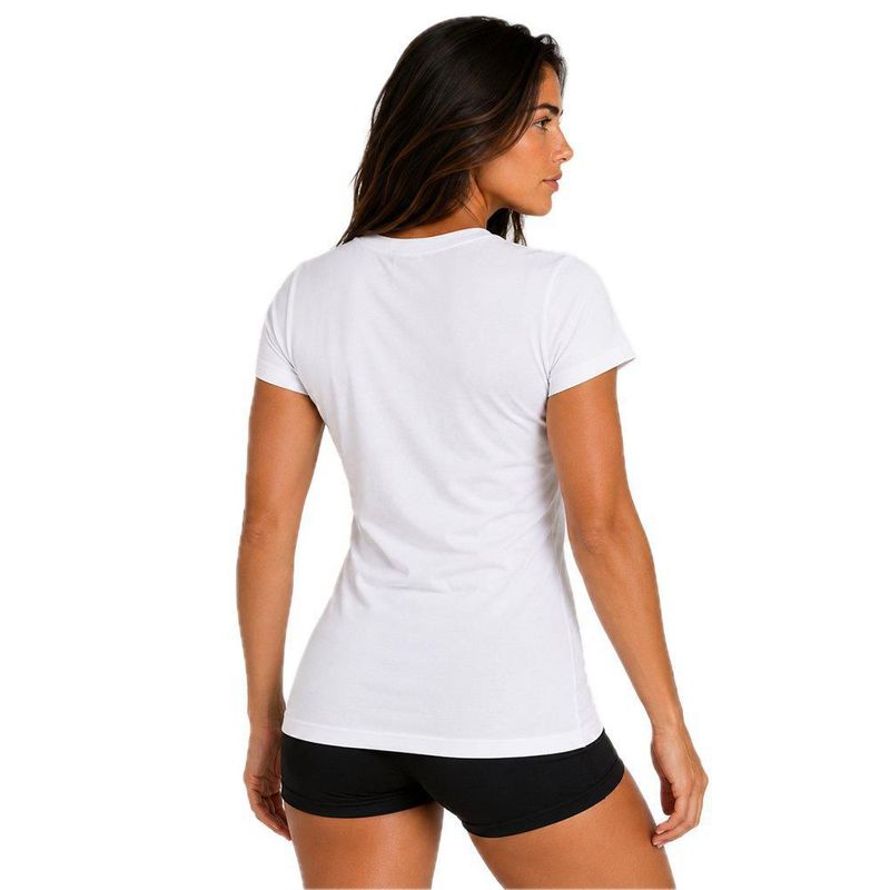 Playera Aficionado NFL New Orleans Saints Manga Corta Blanco Mujer