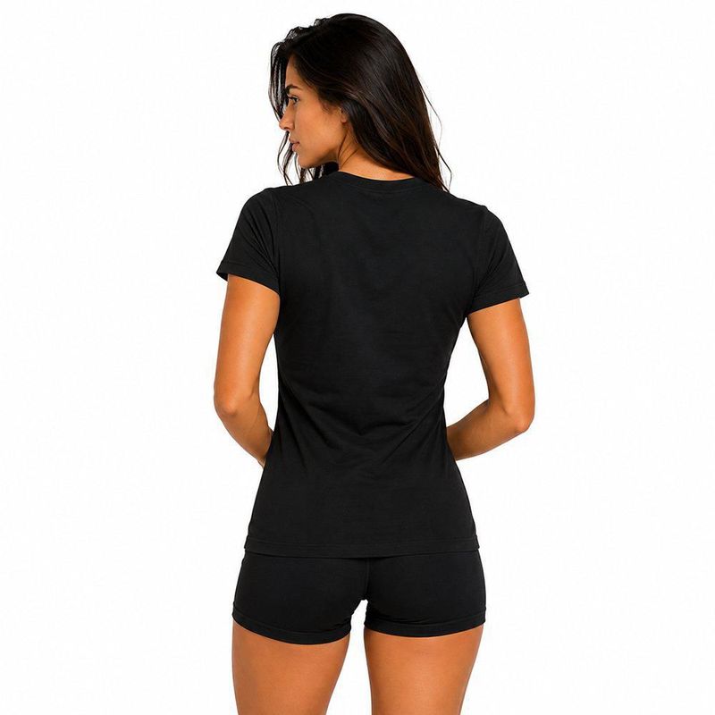 Playera Aficionado NFL New York Jets Manga Corta Negro Mujer