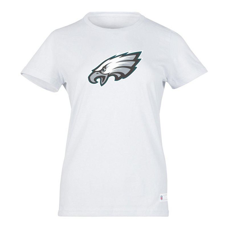 Playera Aficionado NFL Philadelphia Eagles Manga Corta Blanco Mujer