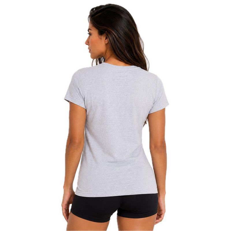 Playera Aficionado NFL Pittsburgh Steelers Manga Corta Gris Mujer