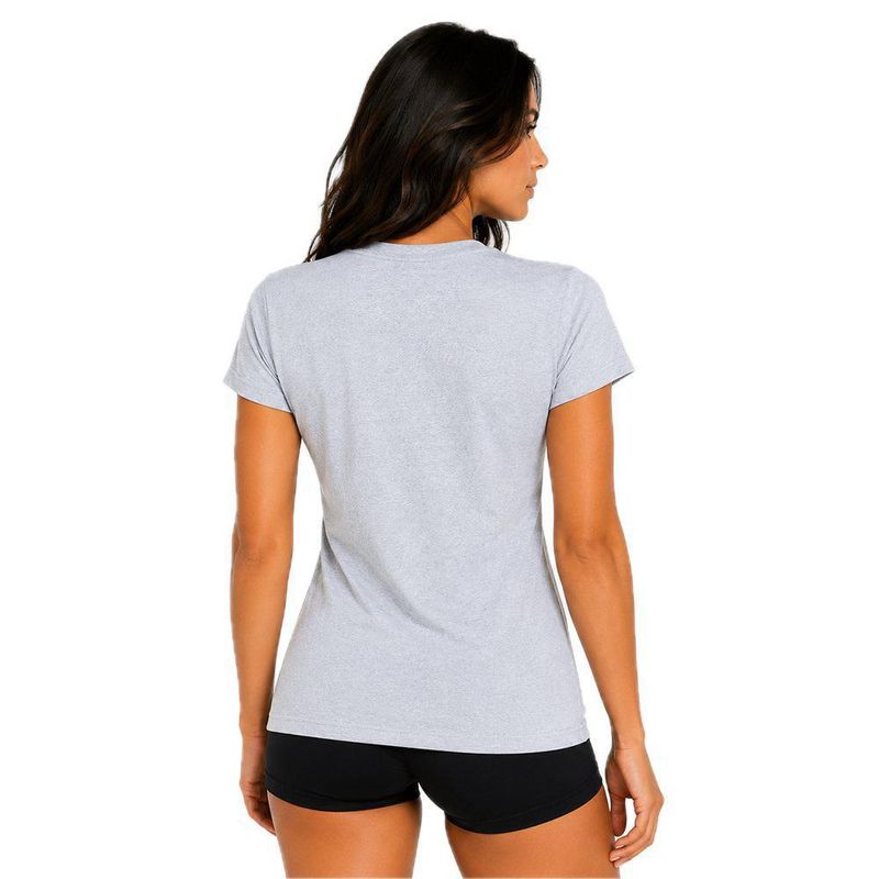 Playera Aficionado NFL New Orleans Saints Manga Corta Gris Mujer