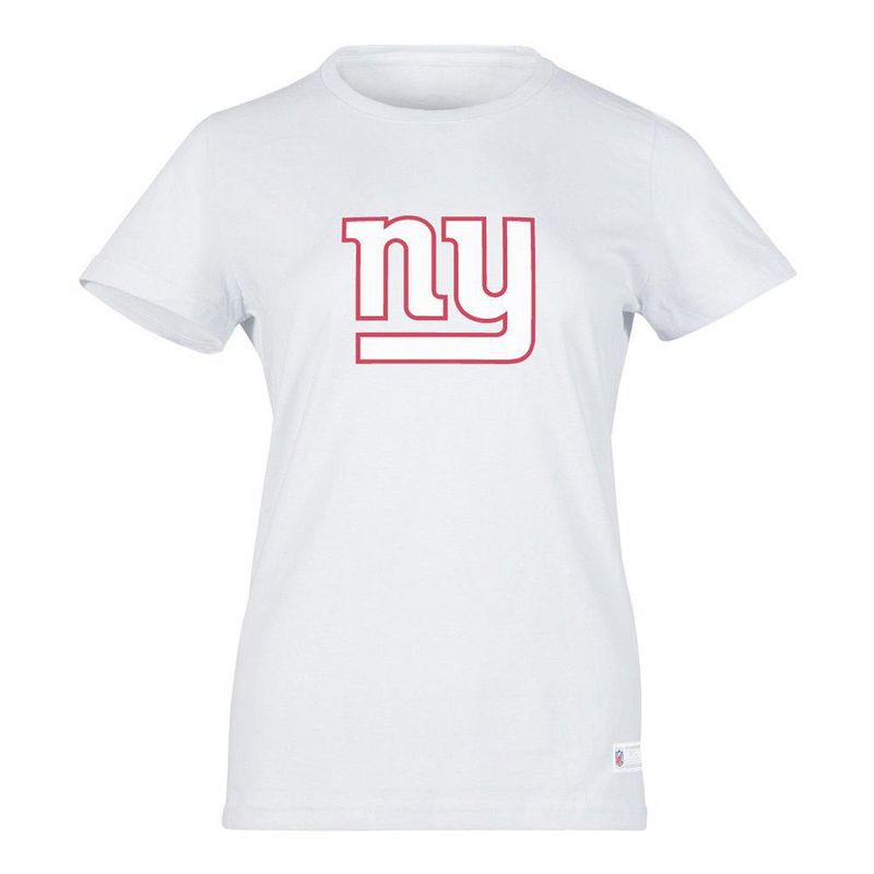 Playera Aficionado NFL New York Giants Manga Corta Blanco Mujer