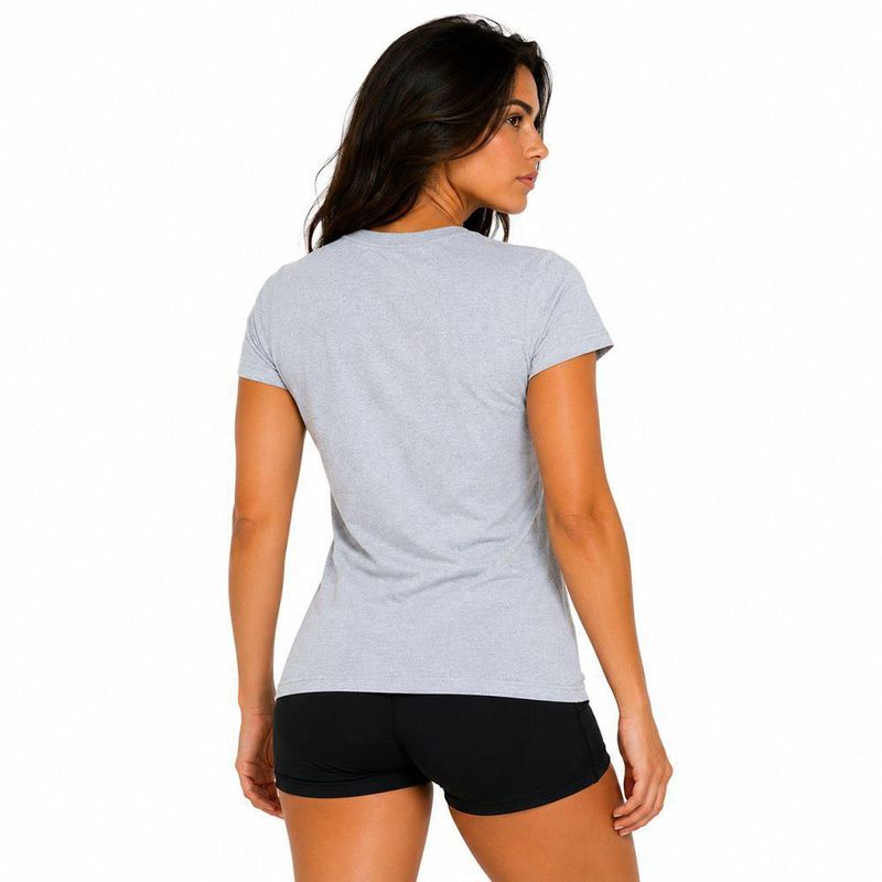 Playera Aficionado NFL Philadelphia Eagles Manga Corta Gris Mujer