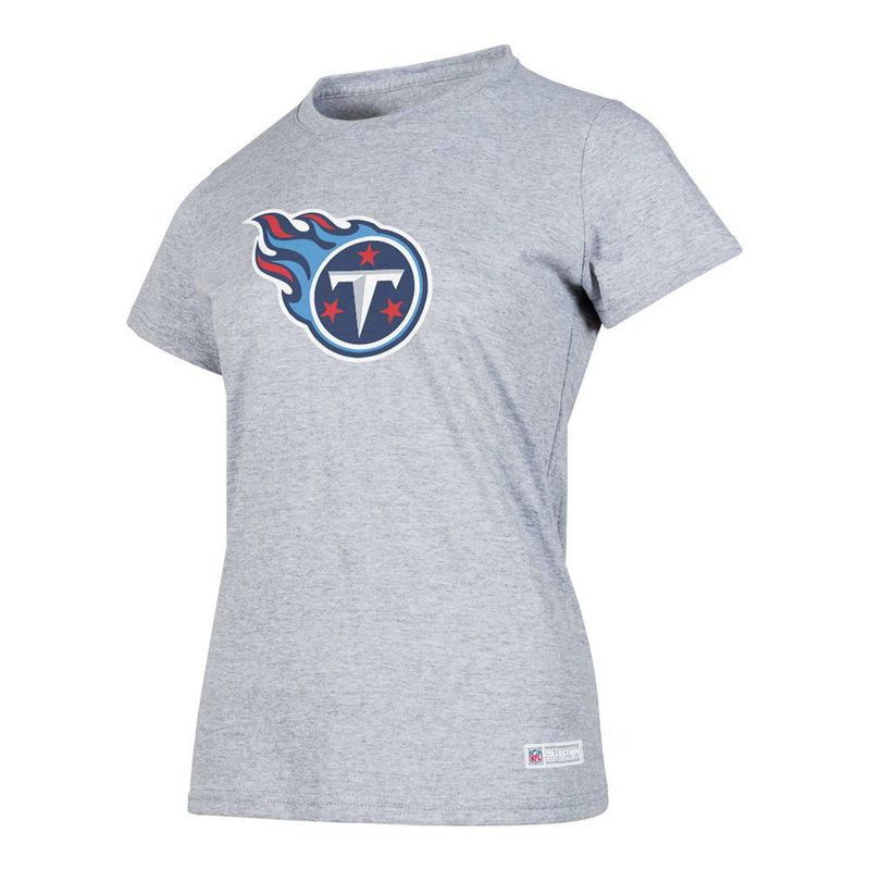 Playera Aficionado NFL Tennessee Titans Manga Corta Gris Mujer