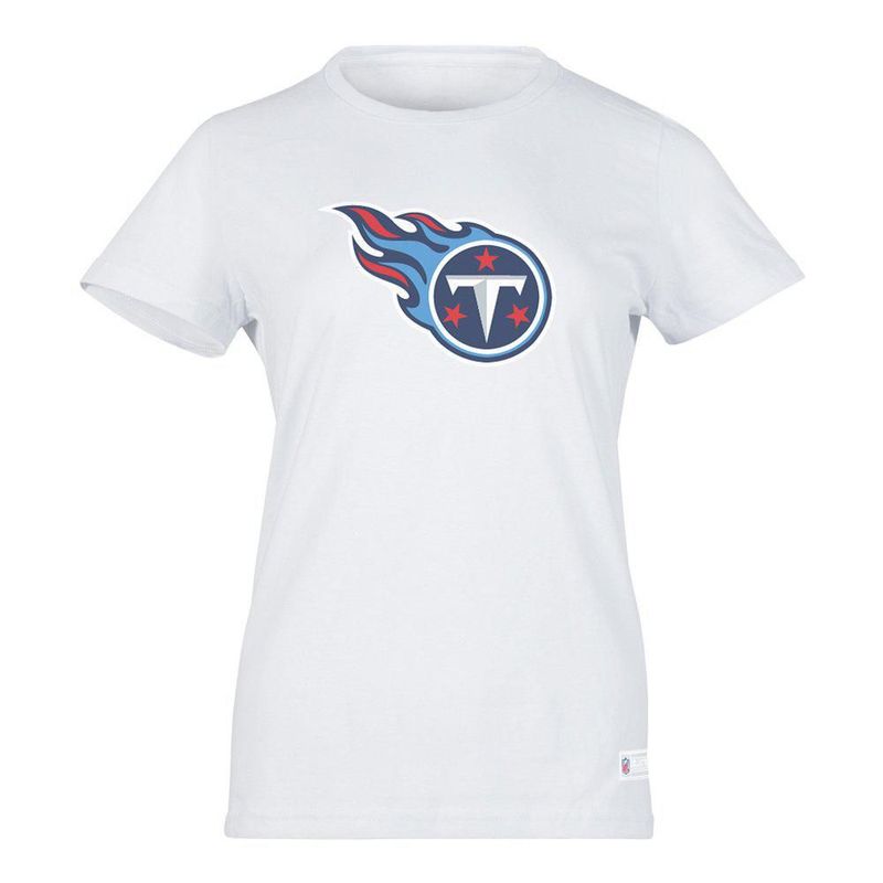 Playera Aficionado NFL Tennessee Titans Manga Corta Blanco Mujer
